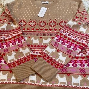 Scotty dogs and hearts sweater. SZ XXL. Charter Club. NWT